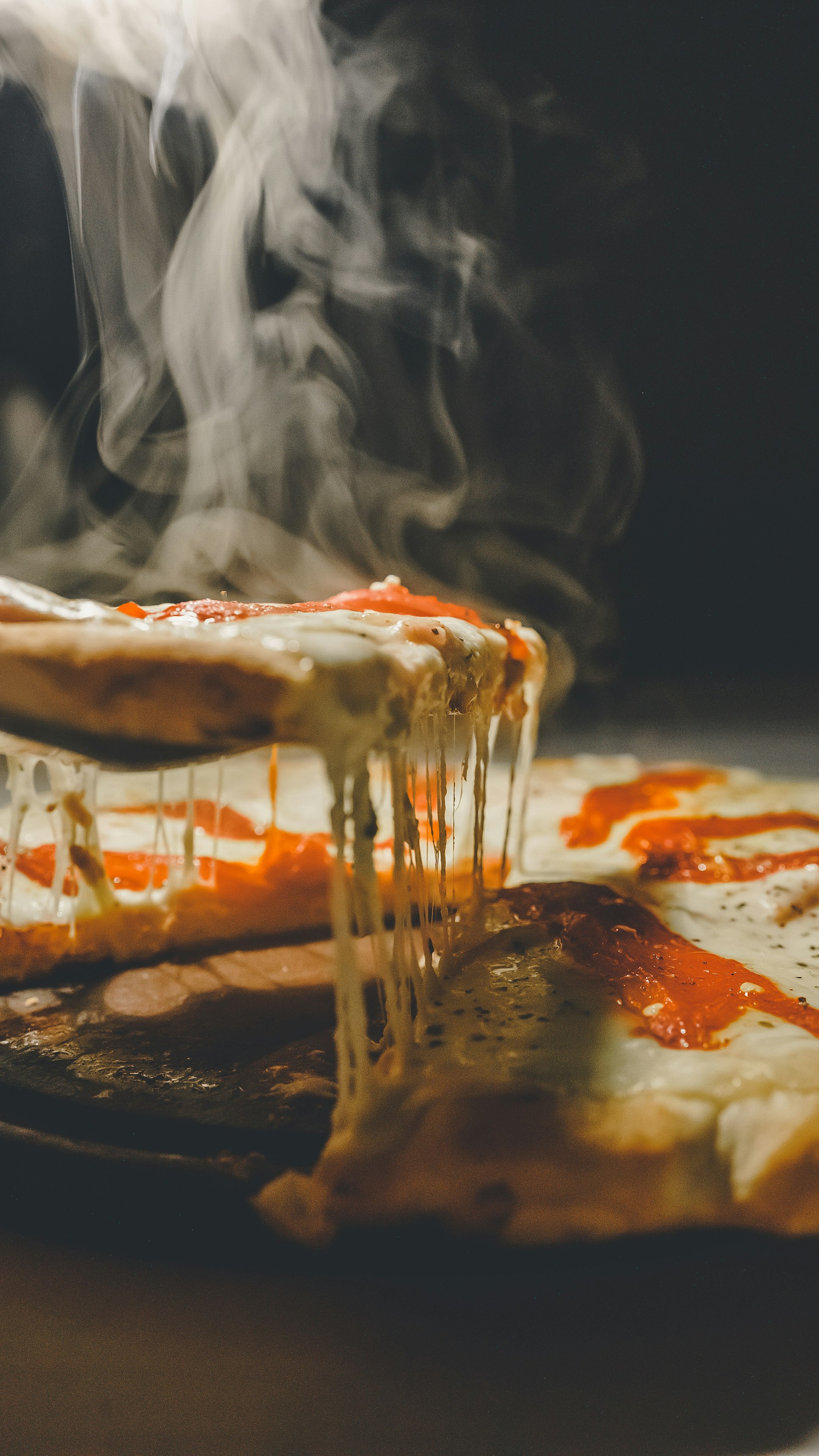 A homemade pizza with creative toppings